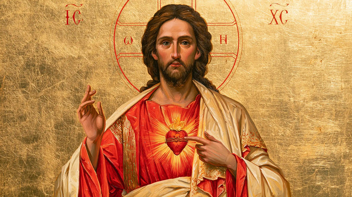 The Sacred Heart of Jesus — The Hand in the Golden Expanse