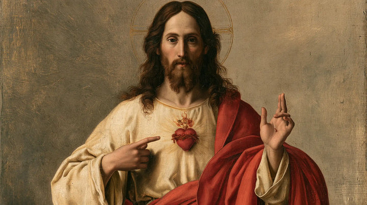 The Sacred Heart of Jesus — Peace Beneath the Fading Circle