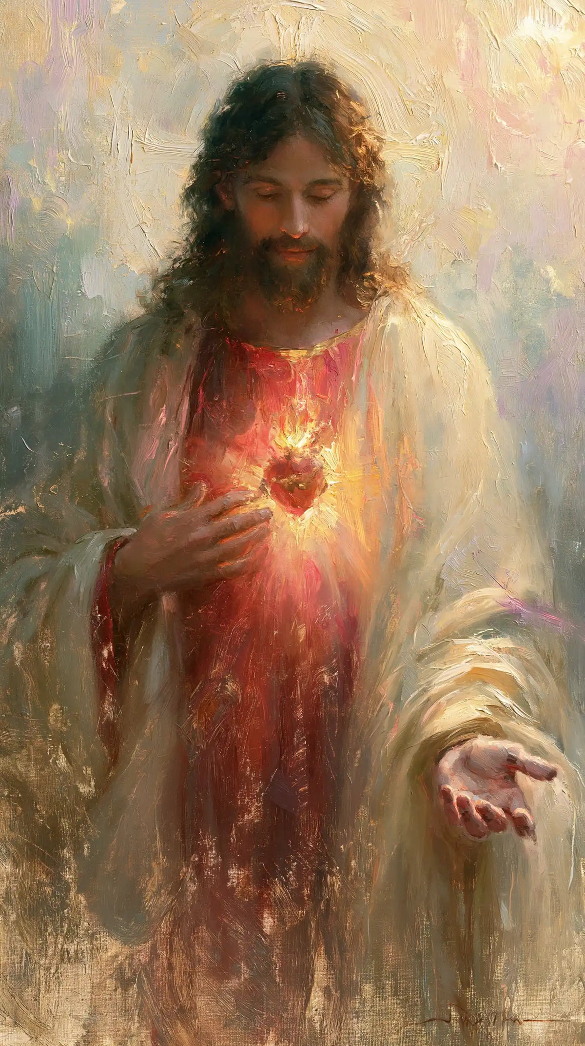 Sacred Heart of Jesus - Impressionist · Portrait n° 1