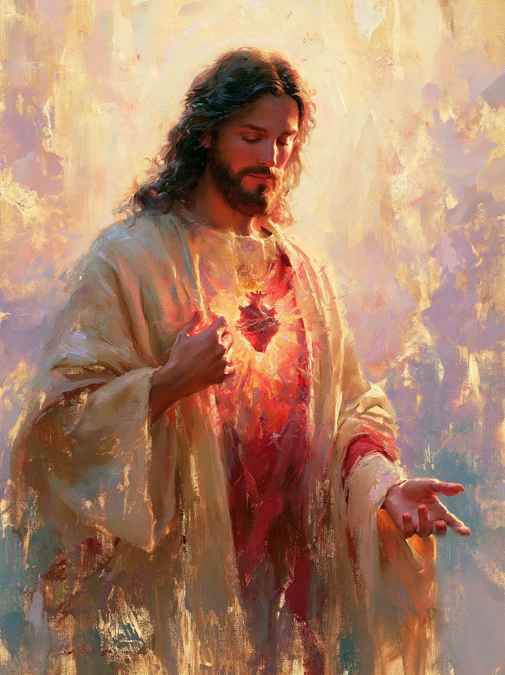 Sacred Heart of Jesus - Impressionist · Portrait n° 12
