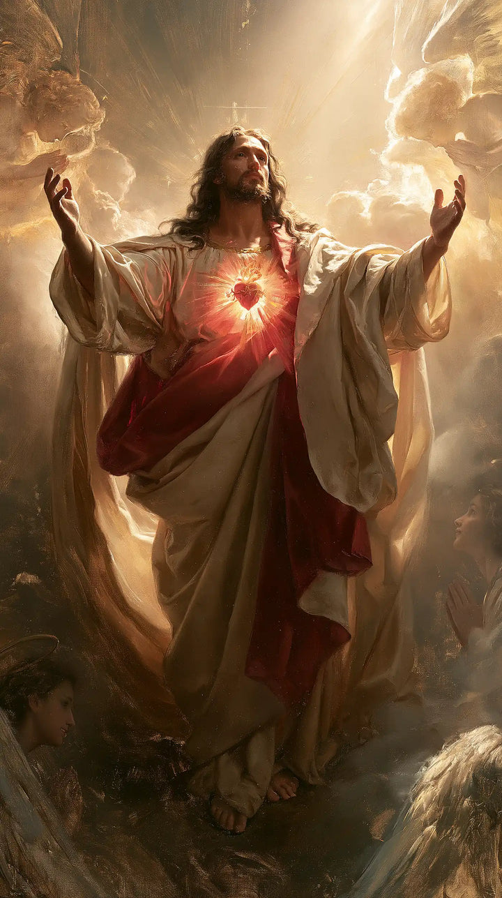 The Sacred Heart of Jesus — The Heart in the Rise of Both Hands
