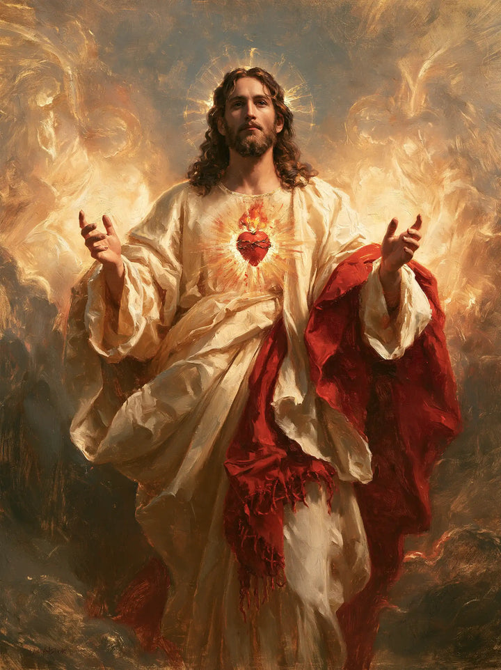 Sacred Heart of Jesus - Jesus as Divine Light · Portrait n° 9