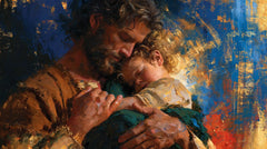 Saint Joseph with the Child Jesus – Expressionist · Landscape no. 16