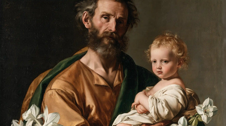 Saint Joseph with the Child Jesus – Florentine Renaissance · Landscape no. 3