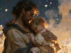 Saint Joseph with the Child Jesus – Symbolist · Landscape no. 6