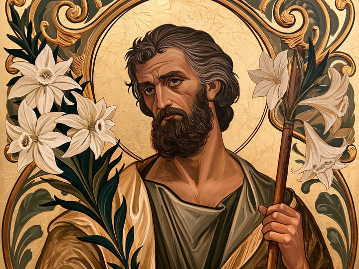 Saint Joseph – Sacred Art Nouveau · Landscape no. 4