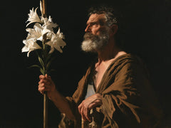 Saint Joseph – Caravaggio Tenebrism · Landscape no. 1