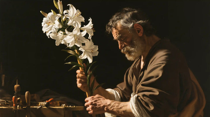 Saint Joseph – Caravaggio Tenebrism · Landscape no. 5