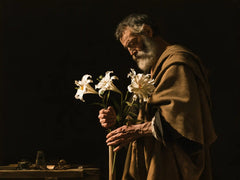 Saint Joseph – Caravaggio Tenebrism · Landscape no. 8