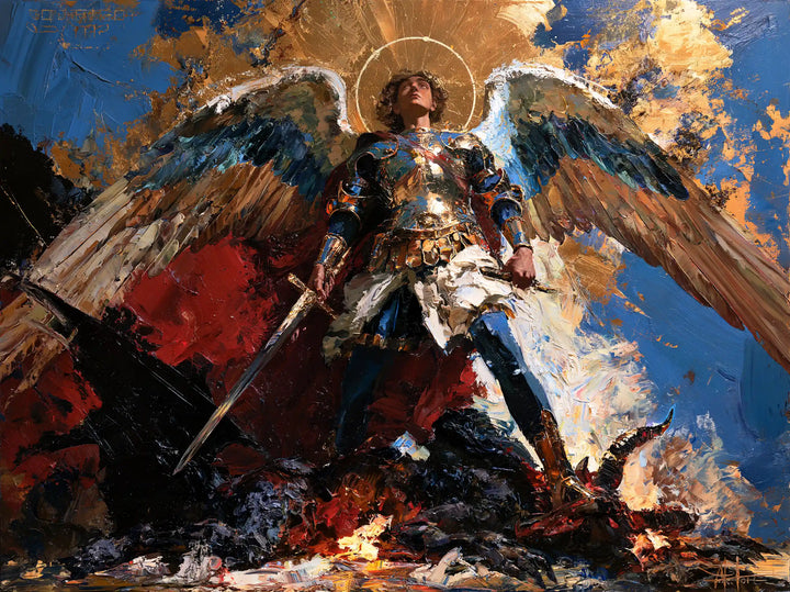 Saint Michael the Archangel – Expressionist · Landscape no. 4