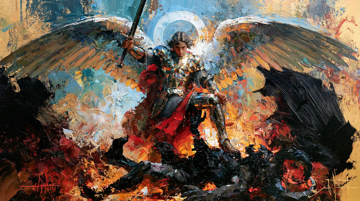 Saint Michael the Archangel – Expressionist · Landscape no. 9