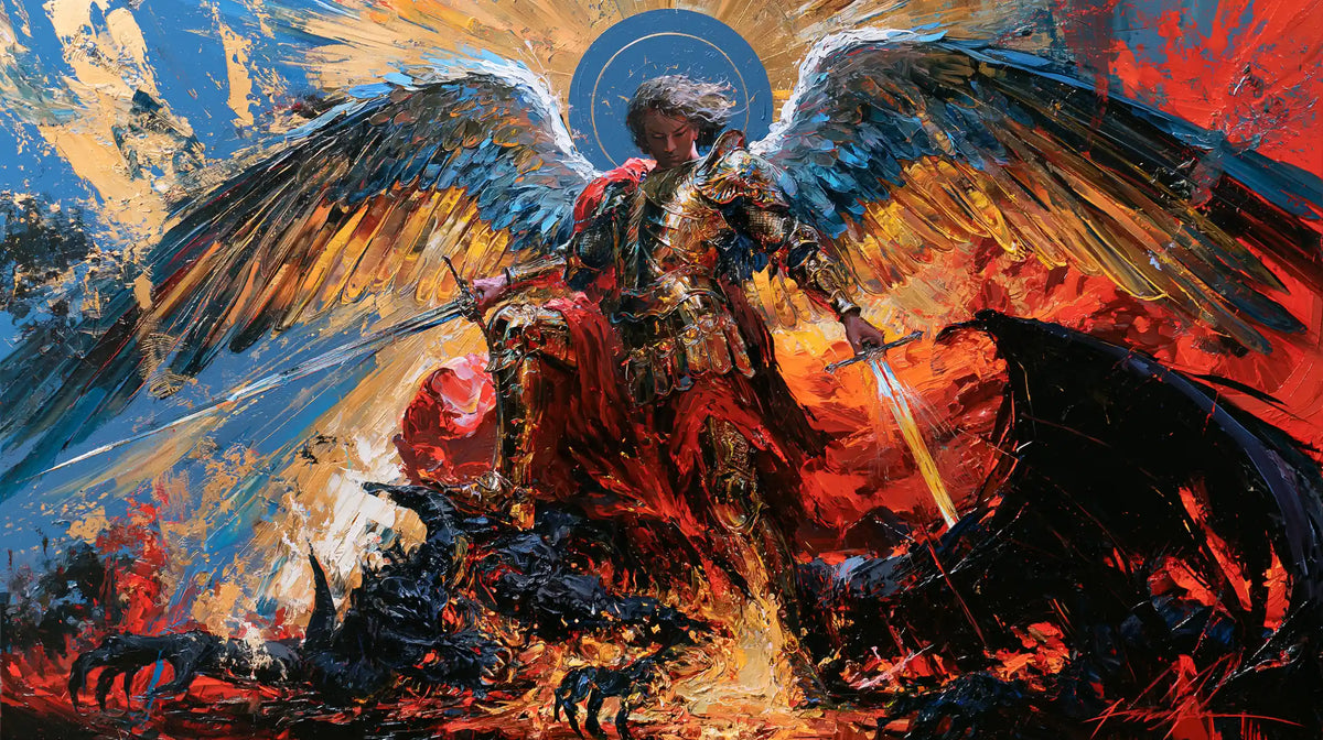 Saint Michael the Archangel – Expressionist · Landscape no. 13