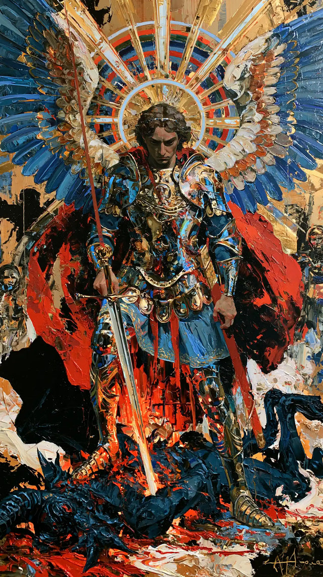 Saint Michael the Archangel – Expressionist · Portrait no. 3