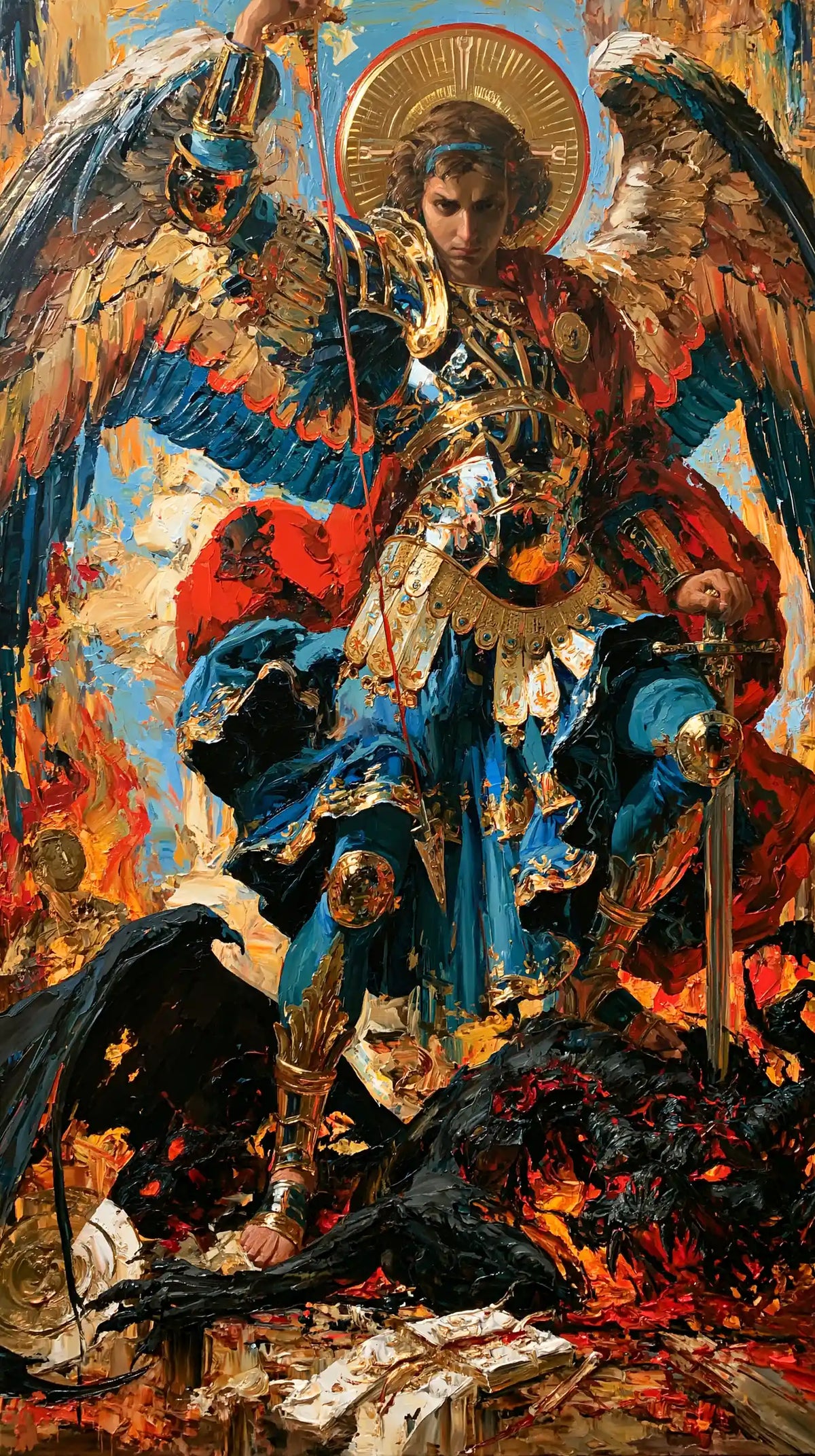 Saint Michael the Archangel – Expressionist · Portrait no. 4