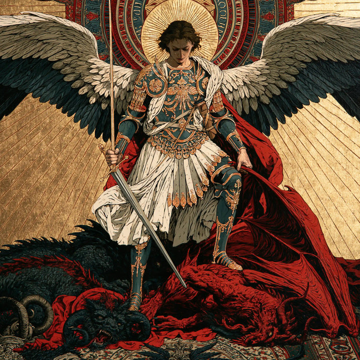 Saint Michael the Archangel – Sacred Gold · Square no. 2