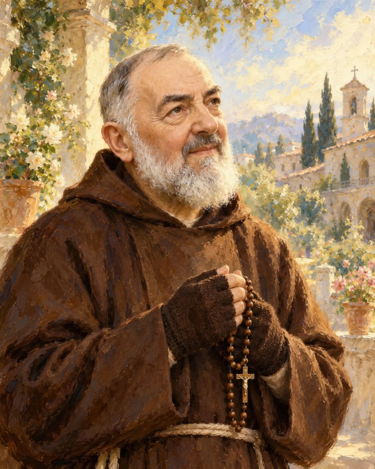 Padre Pio – Impressionist · Portrait no. 1