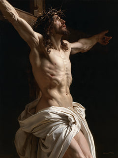 The Crucifixion – Umber Prayer Beneath the Cross