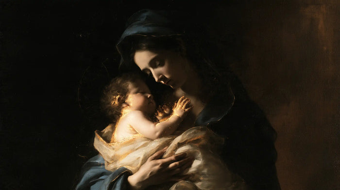 The Virgin and Child — Hands Gathered against the Heart