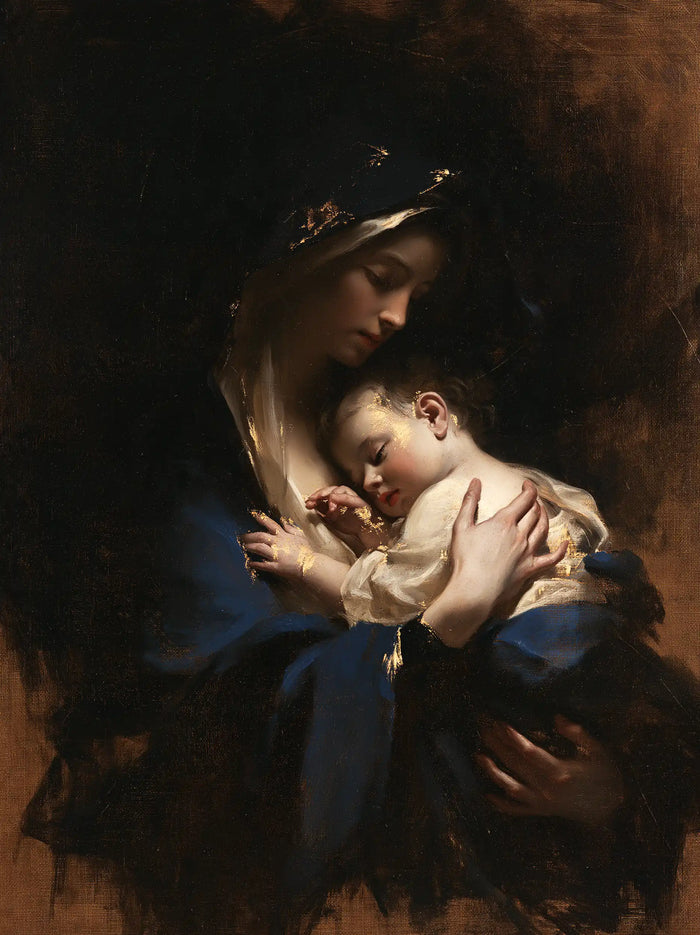 The Virgin and Child — Rest beneath the Golden Edging