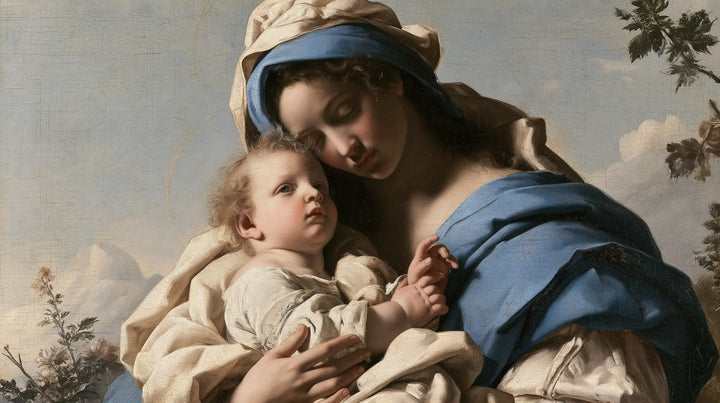 Virgin Mary and Child Jesus - Florentine Renaissance · Landscape n° 12