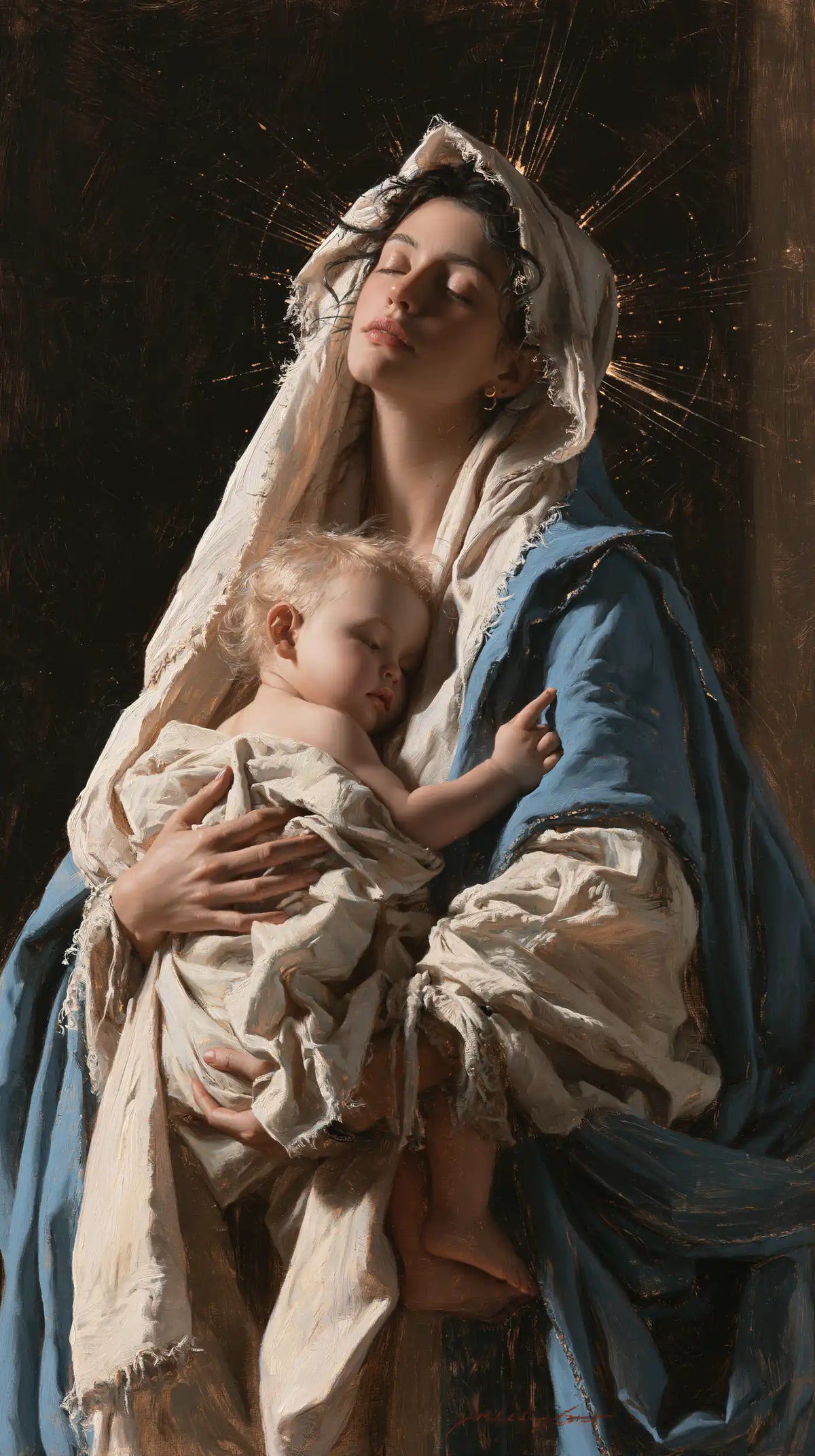 Virgin Mary and Child Jesus - Mary Presenting the Child Jesus · Portrait n° 18
