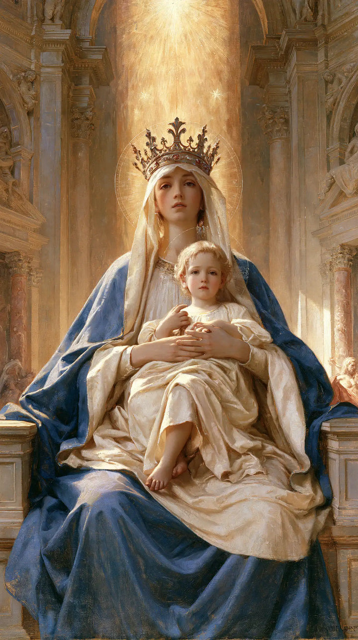 Virgin Mary and Child Jesus - Sacred Monumental View · Portrait n° 5