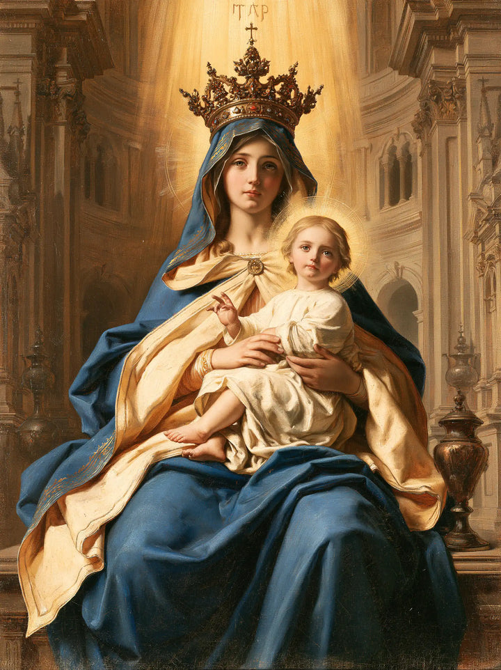 Virgin Mary and Child Jesus - Sacred Monumental View · Portrait n° 29