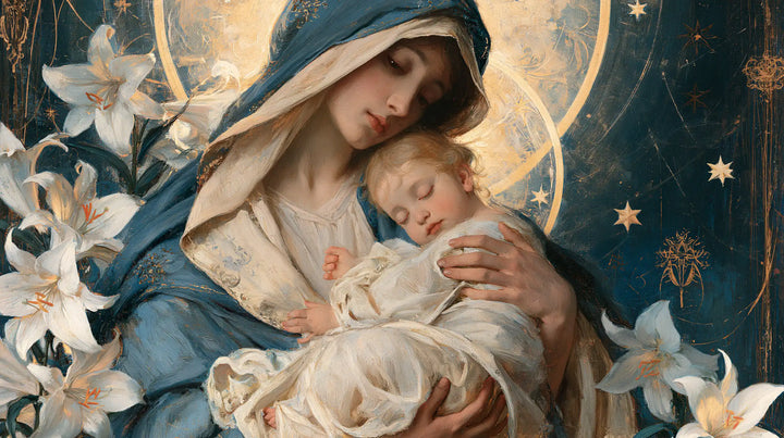 The Virgin and Child — Rest Within the Golden Rings