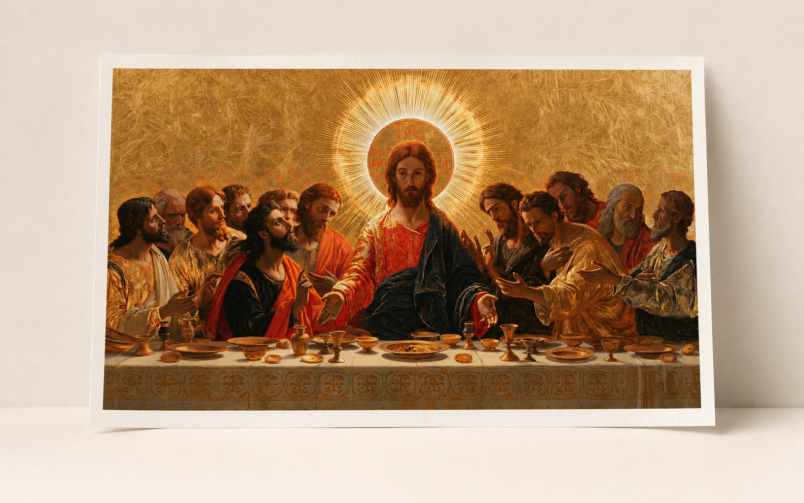 The same Last Supper artwork presented as an unframed Fine Art paper print