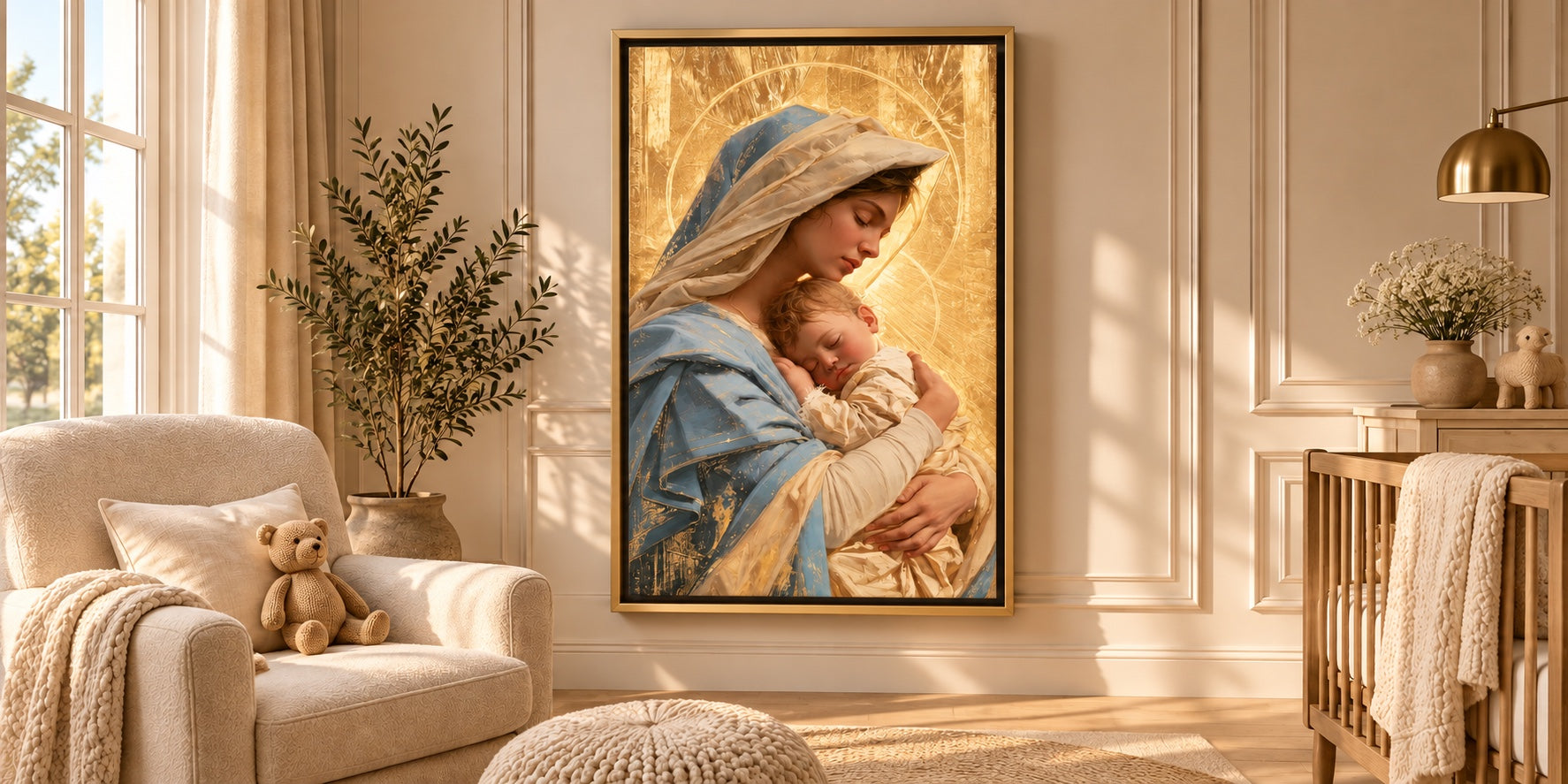 Virgin Mary and Child Jesus – Ultra-Vibrant Expressionism